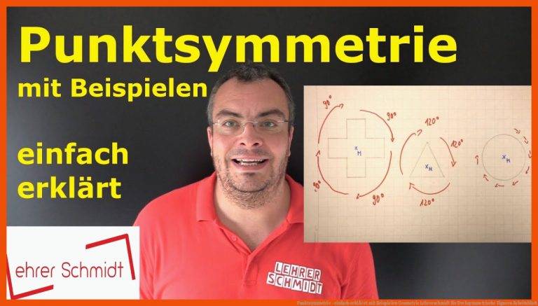 Punktsymmetrie - einfach erklÃ¤rt mit Beispielen | Geometrie | Lehrerschmidt für drehsymmetrische figuren arbeitsblatt