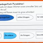 PurzelsÃ¤tze âder Regenbogenfischâ â Buchidee Fuer Richtig Abschreiben Arbeitsblätter