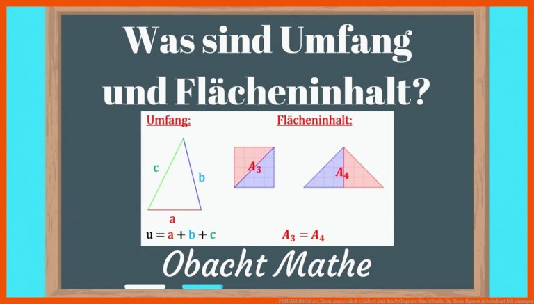 PYTHAGORAS in der Ebene | ganz einfach erklÃ¤rt | Satz des Pythagoras | ObachtMathe für ebene figuren arbeitsblatt mit lösungen