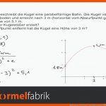 Quadratische Funktionen: Textaufgabe KugelstoÃen Fuer Quadratische Funktionen Arbeitsblatt Mit Lösungen