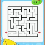 Quadratisches Labyrinth. Spiel FÃ¼r Kinder. Lustiges Labyrinth ... Fuer Labyrinth Arbeitsblatt
