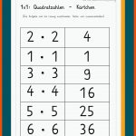 Quadratzahlen - 2. Klasse Fuer Arbeitsblatt 2er 5er 10er Reihe