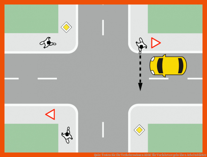 Quiz: Testen Sie Ihr Verkehrswissen | ADAC für vorfahrtsregeln üben arbeitsblätter