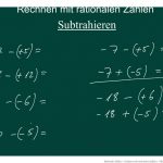 Rationale Zahlen - Rechnen Mit Rationalen Zahlen - Mit Beispielen Fuer Rechnen Mit Ganzen Zahlen Arbeitsblätter