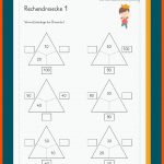 Rechendreiecke - 2. Klasse Fuer Rechendreiecke 2 Klasse Arbeitsblätter