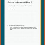 Rechengesetze Der Addition / Rechnen Mit Klammern Fuer Vorteilhaftes Rechnen Klasse 5 Arbeitsblätter