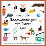 Redewendungen Mit Tieren - Quiz: 45 Fragen Zu Redensarten Mit Tieren Fuer Redewendungen Mit Tieren Arbeitsblatt