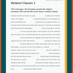 Relative Clauses / RelativsÃ¤tze - Englisch Fuer Englisch übungen Relativpronomen Arbeitsblätter