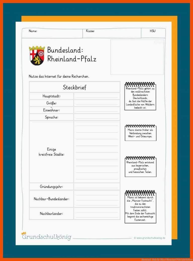 Rheinland-Pfalz für flüsse rheinland pfalz + arbeitsblatt