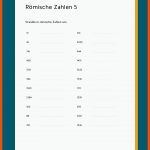 RÃ¶mische Zahlen Fuer Mathe 5 Klasse Einheiten Umrechnen Arbeitsblätter