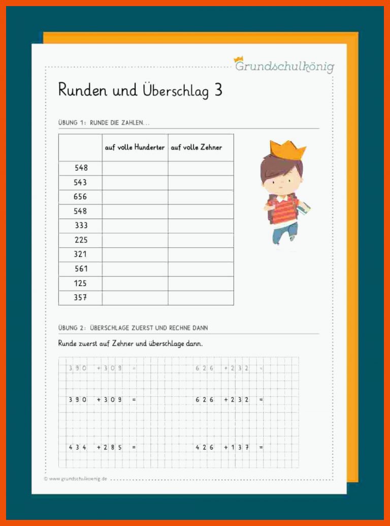 Runden und Ãberschlag | 3. klasse mathe, Mathe, Klassenarbeiten ... für überschlagen mathe klasse 3 arbeitsblätter