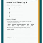 Runden Und Ãberschlag Fuer Klassenarbeit Natürliche Zahlen Klasse 5 Arbeitsblätter