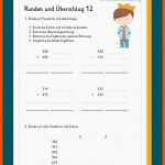Runden Und Ãberschlag Fuer Mathematik - 4. Klasse - Runden Und überschlagen Arbeitsblätter