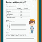 Runden Und Ãberschlag Mathe, Mathe 4. Klasse, Erste Klasse Fuer überschlagsrechnung Multiplikation Arbeitsblätter