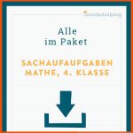 Sachaufgaben: Gemischte Aufgaben Fuer Sachaufgaben Klasse 4 Arbeitsblätter Kostenlos