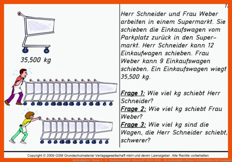 Sachaufgaben / Klasse 4 - 11 - Medienwerkstatt-Wissen Â© 2006-2022 ... für sachaufgaben klasse 4 arbeitsblätter mit lösungen
