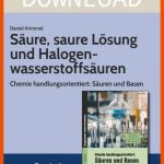 SÃ¤ure, Saure LÃ¶sung Und HalogenwasserstoffsÃ¤uren Fuer Schroedel Verlag Arbeitsblätter Chemie Lösungen