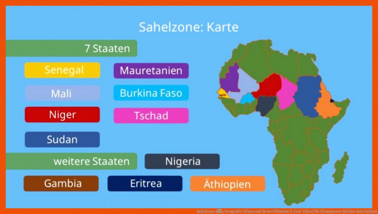 Sahelzone â¢ Geografie: Klima und Desertifikation Â· [mit Video] für klimazonen afrikas arbeitsblatt