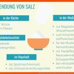 Salz Einsatz In KÃ¼che, Medizin Und Kosmetik Fuer Eigenschaften Von Salzen Arbeitsblatt
