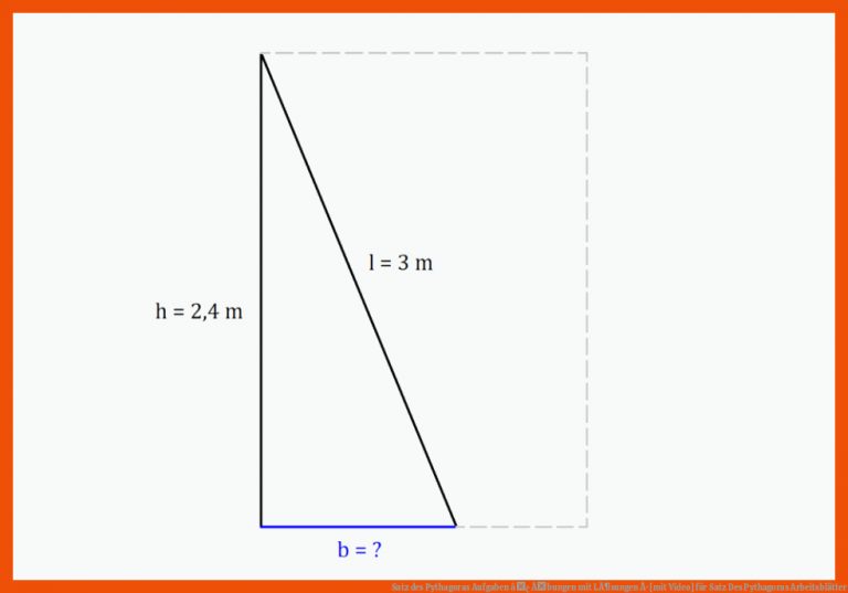 Satz des Pythagoras Aufgaben â¢ Ãbungen mit LÃ¶sungen Â· [mit Video] für satz des pythagoras arbeitsblätter