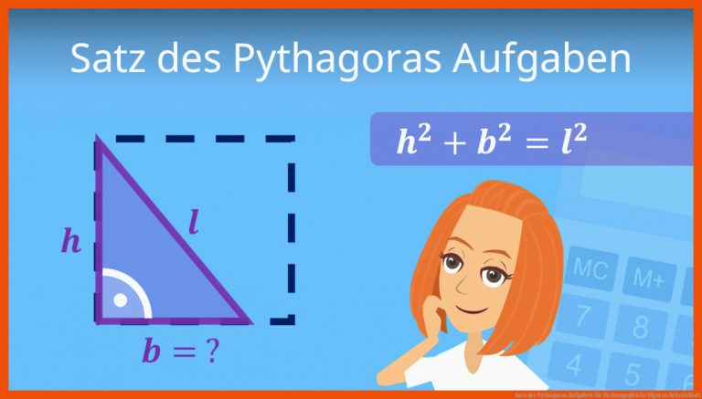 Satz des Pythagoras Aufgaben für deckungsgleiche figuren arbeitsblatt