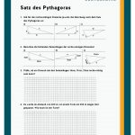 Satz Des Pythagoras Fuer Pythagoreische Zahlentripel Arbeitsblatt