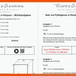 Satz Von Pythagoras Im WÃ¼rfel - Flipped Classroom - Sebastian Stoll Fuer Satz Des Pythagoras Arbeitsblätter