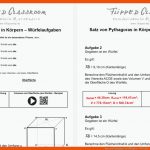 Satz Von Pythagoras In KÃ¶rpern - WÃ¼rfel - Flipped Classroom ... Fuer Oberfläche Würfel Arbeitsblätter