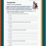 Satzglieder Fuer Wortarten Bestimmen Arbeitsblätter Mit Lösungen 6 Klasse