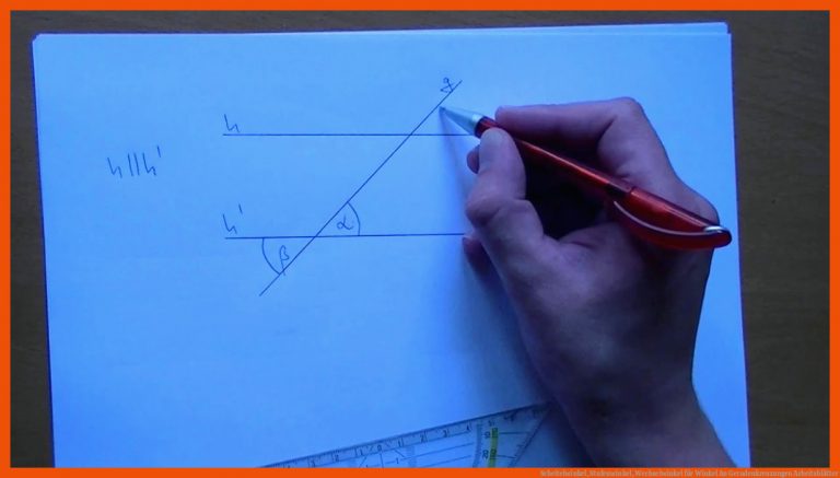 Scheitelwinkel, Stufenwinkel, Wechselwinkel Fuer Winkel An Geradenkreuzungen Arbeitsblätter