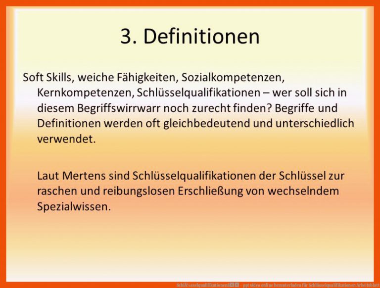 SchlÃ¼sselqualifikationenâ - ppt video online herunterladen für schlüsselqualifikationen arbeitsblatt