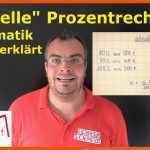 "schnelle" Prozentrechnung - Einfach ErklÃ¤rt *trick* Mathematik Lehrerschmidt Fuer Prozentrechnen 6. Klasse Arbeitsblätter