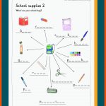 School Supplies / Schulsachen Fuer Schulsachen Englisch Arbeitsblatt