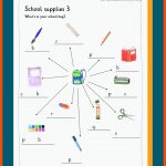 School Supplies / Schulsachen Fuer Was Gehört In Den Schulranzen Arbeitsblatt