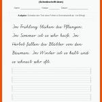 Schreibschrift Ueben Text Jahreszeiten Pdf Fuer Jahreszeiten Arbeitsblatt Pdf