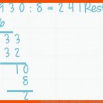 Schriftlich Dividieren - so Geht's - Einfach ErklÃ¤rt Bei ... Fuer Arbeitsblatt Division Mit Rest