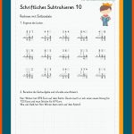 Schriftliche Subtraktion Fuer Subtrahieren 3 Klasse Arbeitsblätter