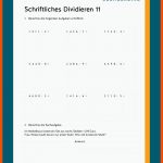 Schriftliches Dividieren Fuer Arbeitsblatt Schriftliche Division