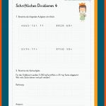 Schriftliches Dividieren Fuer Arbeitsblatt Schriftliche Division