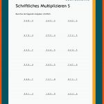 Schriftliches Multiplizieren Fuer Arbeitsblätter Mathe 4 Klasse Zum Ausdrucken