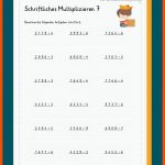 Schriftliches Multiplizieren Fuer Arbeitsblatt Mathe Klasse 2 Multiplikation