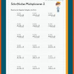 Schriftliches Multiplizieren Fuer Multiplikation Mit Nullen Arbeitsblätter