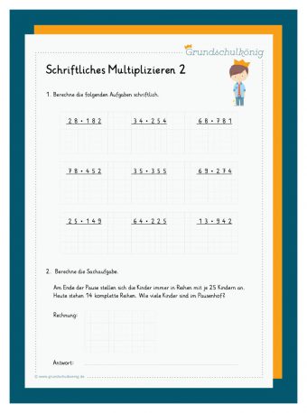 Multiplizieren Mit Kommazahlen 4. Klasse Arbeitsblätter