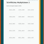 Schriftliches Multiplizieren Fuer Schriftliche Multiplikation Arbeitsblätter Klasse 5 Mit Lösungen