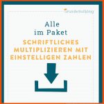 Schriftliches Multiplizieren Fuer Umkehraufgaben Multiplikation Arbeitsblatt