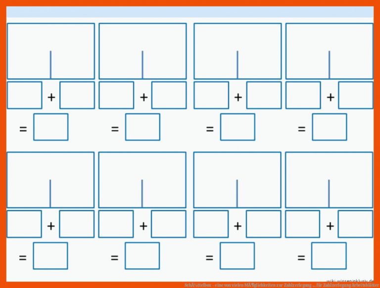 SchÃ¼ttelbox - Eine Von Vielen MÃ¶glichkeiten Zur Zahlzerlegung ... Fuer Zahlzerlegung Arbeitsblätter