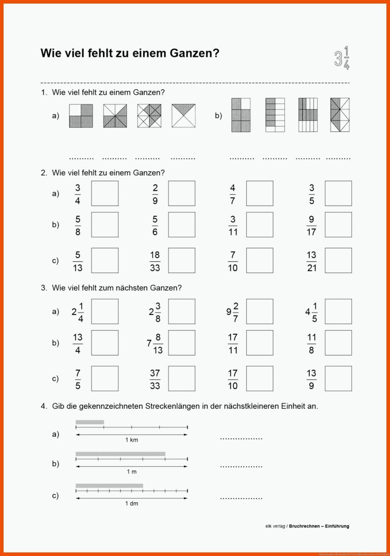 Schwerpunkte für bruchteile von größen berechnen arbeitsblatt