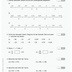 Schwerpunkte Fuer Rechnen Mit Rationale Zahlen Arbeitsblätter Mit Lösungen 7. Klasse