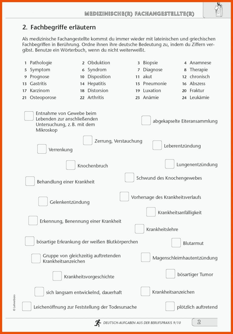 Sekundarstufe Unterrichtsmaterial Deutsch Alltag und Beruf ... für arbeitsblätter medizinische fachangestellte