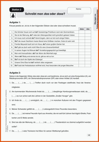 14 Deutsch Klasse 8 Arbeitsblätter - Deutsch Arbeitsblätter